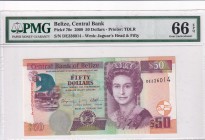 Belize, 50 Dollars, 2009, UNC, p70c
PMG 66 EPQ
Estimate: USD 80-160
