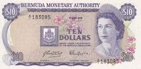 Bermuda, 10 Dollars, 1978, UNC, p30a
Queen Elizabeth II. Potrait
Estimate: USD 450-900