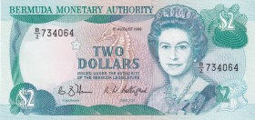Bermuda, 2 Dollars, 1989, UNC, p34b
Queen Elizabeth II. Potrait
Estimate: USD 20-40