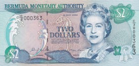 Bermuda, 2 Dollars, 2000, UNC, p50a
Queen Elizabeth II. Potrait
Estimate: USD 15-30