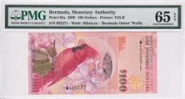 Bermuda, 100 Dollars, 2009, UNC, p62a
PMG 65 EPQ
Estimate: USD 175-350
