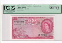 British Caribbean Territories, 1 Dollar, 1964, AUNC, p7c
PCGS 58 PPQ
Estimate: USD 250-500