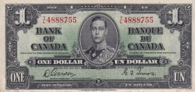 Canada, 1 Dollar, 1937, AUNC(-), p58
King George VI Portrait
Estimate: USD 30-60