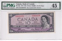 Canada, 10 Dollars, 1954, XF, p69a
PMG 45
Estimate: USD 150-300
