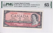 Canada, 2 Dollars, 1961/1972, UNC, p76b
PMG 65 EPQ
Estimate: USD 25-50