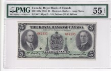 Canada, 5 Dollars, 1935, AUNC, pS1391
PMG 55 EPQ
Estimate: USD 500-1000