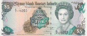 Cayman Islands, 5 Dollars, 2009, UNC, p34b
Queen Elizabeth II. Potrait
Estimate: USD 20-40