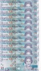 Cayman Islands, 1 Dollar, 2018, UNC, pNew, (Total 10 consecutive banknotes)
Queen Elizabeth II. Potrait
Estimate: USD 20-40
