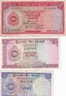 Ceylon, 1-2-5 Rupees, 1957/1959, VF, p56b, p57a, p58a, (Total 3 banknotes)
2 Rupees XF
Estimate: USD 25-50