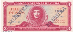 Cuba, 3 Pesos, 1984, UNC, p107s2, SPECIMEN
Estimate: USD 15-30