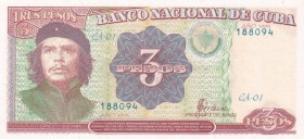 Cuba, 3 Pesos, 1995, UNC, p113
Estimate: USD 20-40