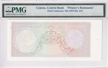 Cyprus, 10 Pounds, 1977/1995, UNC, pUnknown
PMG, Printer's Remnants
Estimate: USD 250-500