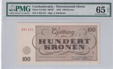 Czechoslovakia, 100 Kronen, 1943, UNC,
PMG 65 EPQ
Estimate: USD 100-200