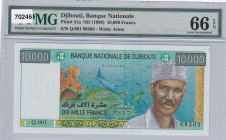 Djibouti, 10.000 Francs, 1999, UNC, p41a
PMG 66 EPQ
Estimate: USD 150-300