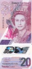 East Caribbean States, 20 Dollars, 2019, UNC, pNew
Queen Elizabeth II portrait, Polymer plastic banknote
Estimate: USD 25-50