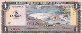 El Salvador, 1 Colón, 1979, UNC, p125b
Estimate: USD 10-20