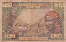 Equatorial African States, 500 Francs, 1963, FINE, p4
There are small tears.
Estimate: USD 50-100