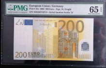 European Union, 200 Euro, 2002, UNC, p19x
PMG 65 EPQ
Estimate: USD 400-800