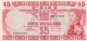 Fiji, 5 Dollars, 1974, XF, p73b
Queen Elizabeth II. Potrait
Estimate: USD 50-100
