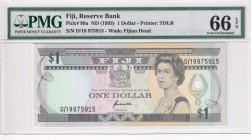 Fiji, 1 Dollar, 1993, UNC, p89a
PMG 66 EPQ, Queen Elizabeth II. Potrait
Estimate: USD 30-60