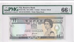 Fiji, 1 Dollar, 1993, UNC, p89a
PMG 66 EPQ
Estimate: USD 25-50