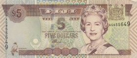 Fiji, 5 Dollars, 2002, UNC, p105b
Estimate: USD 20-40