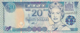 Fiji, 20 Dollars, 2002, UNC, p107a
Queen Elizabeth II. Potrait
Estimate: USD 20-40
