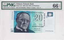 Finland, 20 Markkaa, 1997, UNC, p123
PMG 66 EPQ
Estimate: USD 30-60