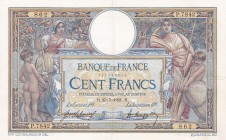 France, 100 Francs, 1921, XF, p71b
There are pinholes
Estimate: USD 70-140