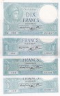 France, 10 Francs, 1940, XF, p84, (Total 4 banknotes)
There are pinholes and spots.
Estimate: USD 25-50