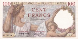 France, 100 Francs, 1942, UNC, p94
Estimate: USD 50-100