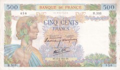 France, 500 Francs, 1940, XF, p95a
There are pinholes and light spots.
Estimate: USD 60-120