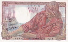 France, 20 Francs, 1942, XF, p100a
Estimate: USD 15-30