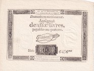 France, assignat, 10 Livres, 1791, UNC, pA66
Original Edition
Estimate: USD 75-150