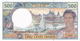 French Pacific Territories, 500 Francs, 1992, UNC, p1c
Estimate: USD 25-50