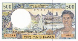 French Pacific Territories, 500 Francs, 1992, UNC, p1e
Estimate: USD 20-40