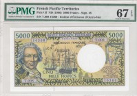 French Pacific Territories, 5.000 Francs, 1996, UNC, p3f
PMG 67 EPQ, High condition
Estimate: USD 200-400