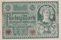 Germany, 50 Mark, 1920, UNC, p68
Estimate: USD 10-20