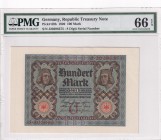 Germany, 100 Mark, 1920, UNC, p69b
PMG 66 EPQ
Estimate: USD 40-80
