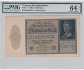 Germany, 10.000 Mark, 1922, UNC, p72
PMG 64 EPQ
Estimate: USD 60-120