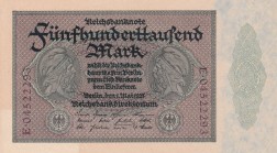 Germany, 500.000 Mark, 1923, UNC, p88b
Estimate: USD 20-40