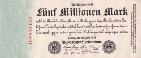 Germany, 5 Millionen Mark, 1923, UNC, p95
Slightly stained
Estimate: USD 10-20