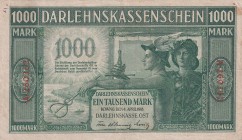 Germany, 1.000 Mark, 1918, VF, pR134
Stained
Estimate: USD 100-200