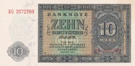 Germany - Democratic Republic, 10 Deutsche Mark, 1948, UNC, p12b
Estimate: USD 15-30