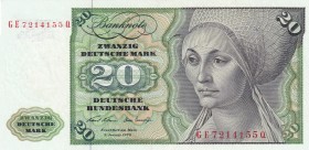 Germany - Federal Republic, 20 Deutsche Mark, 1970, XF(+), p32a
Estimate: USD 20-40