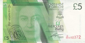 Gibraltar, 5 Pounds, 2011, UNC, p35
Estimate: USD 35-70