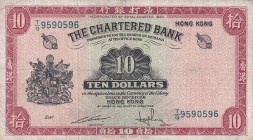 Hong Kong, 10 Dollars, 1962/1970, VF(-), p70c
Estimate: USD 30-60