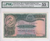 Hong Kong, 10 Dollars, 1954/1958, AUNC, p179Ab
PMG 55 EPQ
Estimate: USD 200-400