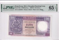 Hong Kong, 50 Dollars, 1989/1992, UNC, p193c
PMG 65 EPQ
Estimate: USD 50-100