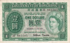 Hong Kong, 1 Dollar, 1957, XF, p324Ab
Queen Elizabeth II. Potrait
Estimate: USD 20-40